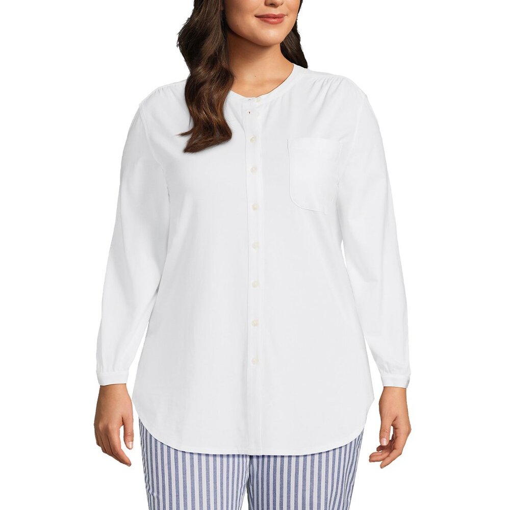 Lands End Long Sleeve Jersey A-line Tunic - 2X